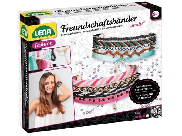 Lena Friendship bracelets Multi, Children''s jewellery bracelet making kit, 8 år, Flerfarget