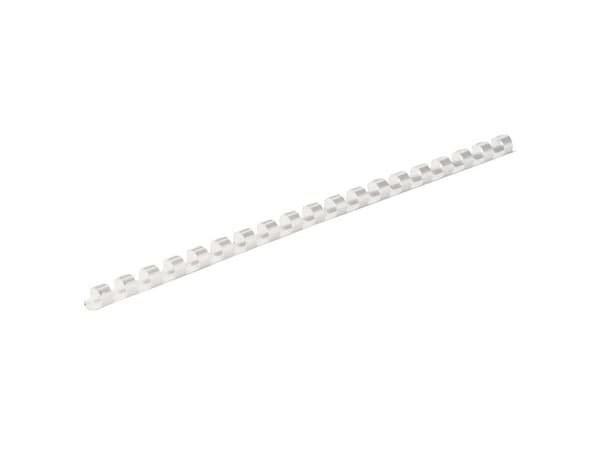 Fellowes - 6 mm - 21 ringer - A4 (210 x 297 mm) - 20 ark - hvit - 100 stk plastbindekam - for Fellowes Galaxy 500, Orion 500, Pulsar+ 300, Quasar+ 50