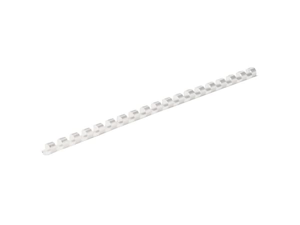 Fellowes - 6 mm - 21 ringar - A4 (210 x 297 mm) - 20 ark - vit - 100 stk plastbindningskam - för Fellowes Galaxy 500, Orion 500, Pulsar+ 300, Quasar+