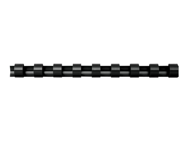 Fellowes Plastic Comb - 19 mm - 21 ringar - A4 (210 x 297 mm) - svart - 100 stk plastbindningskam - för Fellowes Galaxy 500, Orion 500, Pulsar+ 300,