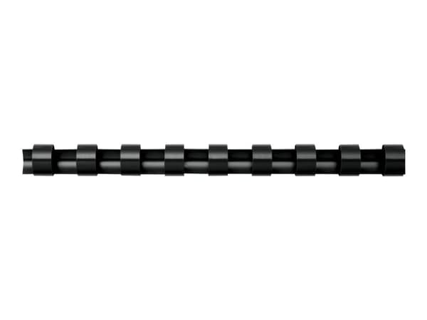 Fellowes Plastic Comb - 19 mm - 21 ringar - A4 (210 x 297 mm) - svart - 100 stk plastbindningskam - för Fellowes Galaxy 500, Orion 500, Pulsar+ 300,