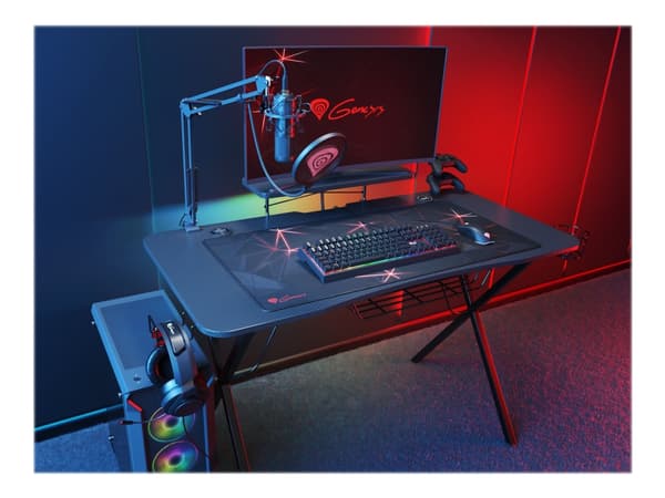 Genesis Holm 300 RGB - Bord - rectangular with contoured corners - svart
