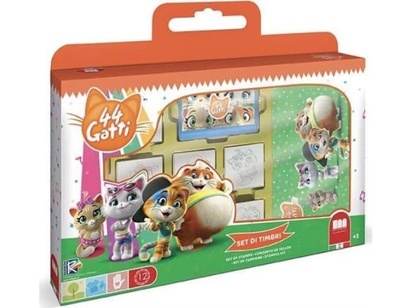 Dante Stamps in a suitcase 7 pcs. 44 Cats 7986 Multiprint