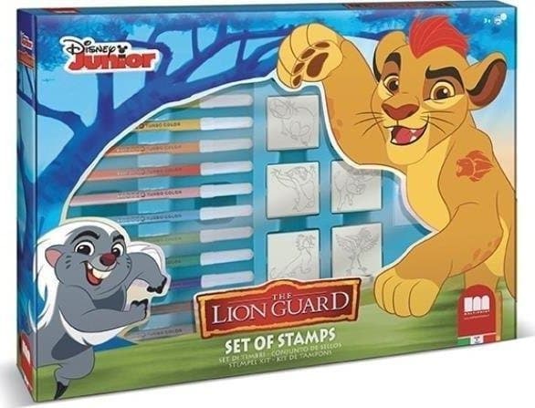 Multiprint Lion Guard, Children''s stamp set, 3 vuosi/vuosia, Myrkytön, Monivärinen