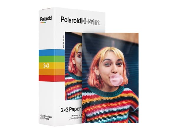 Polaroid - 54 x 86 mm 20 ark fotopapper - för Polaroid Hi-Print 2x3