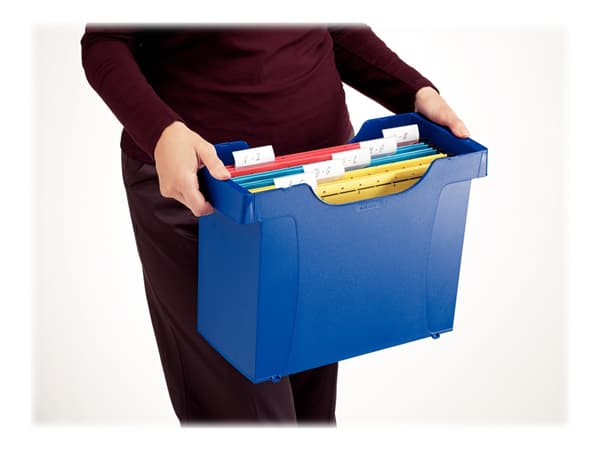 Leitz Plus - Hengefilboks - for A4 - kapasitet: 20 filer - svart