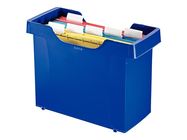 Leitz Plus - Hengefilboks - for A4 - kapasitet: 20 filer - svart