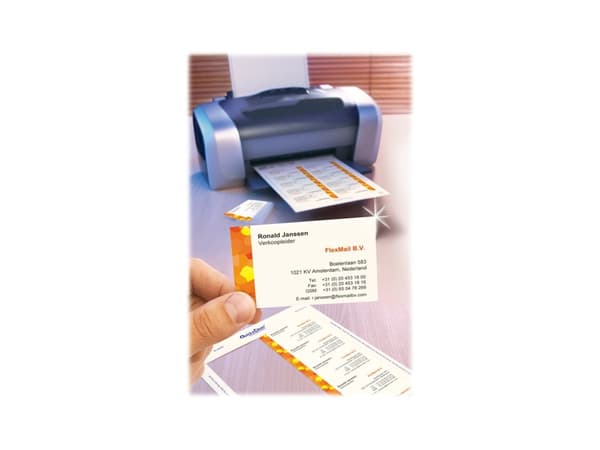 Avery Quick&Clean - Hvit - 220 g/m² - 25 stk 250) visittkort