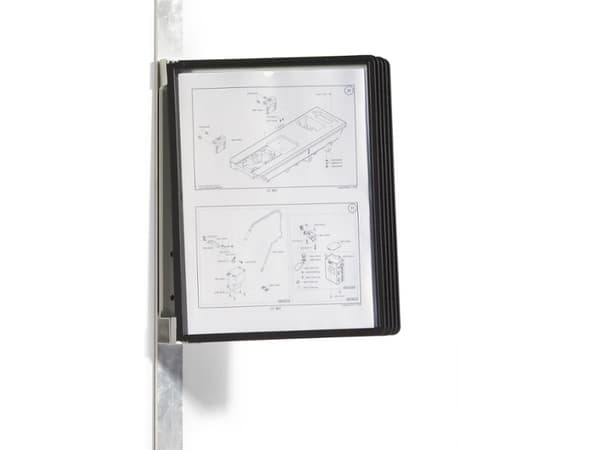 Durable Vario magnet wall 5, Seinä, Muotokuva, A4, Musta