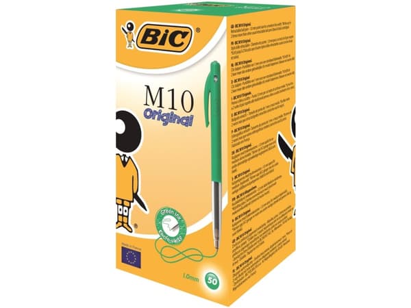 Kulspetspenna BIC Clic M10 grön medium