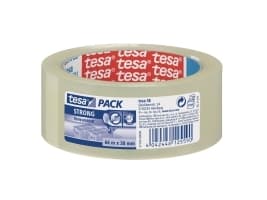 Pakketape Tesa 57165 transparent PP 38mm x 66m (stk.)
