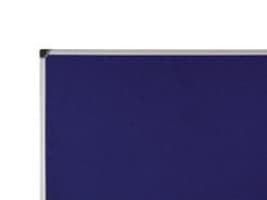 Opslagstavle Bi-Office® Maya 90x120 cm, aluminiumsramme, blå