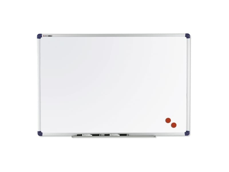 Whiteboard Bi-Office, stålkeramisk, 100 x 120 cm
