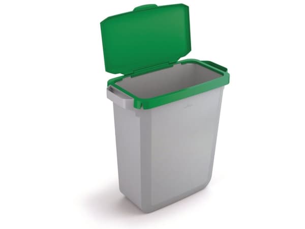 Hængslet låg til affaldsspand Durable Durabin 60L grøn