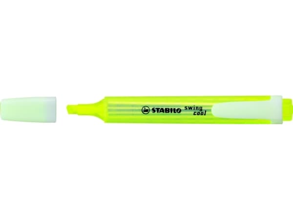 STABILO swing cool Pastel, 1 stykker, Gult, Meisel tupp, Hvit, Gult, 1 mm, 4 mm