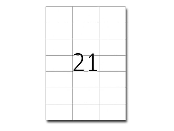 HERMA Premium - Papper - matt - permanent självhäftande - vit - 70 x 42.3 mm 210 etikett (er) (10 ark x 21) laminerade etiketter