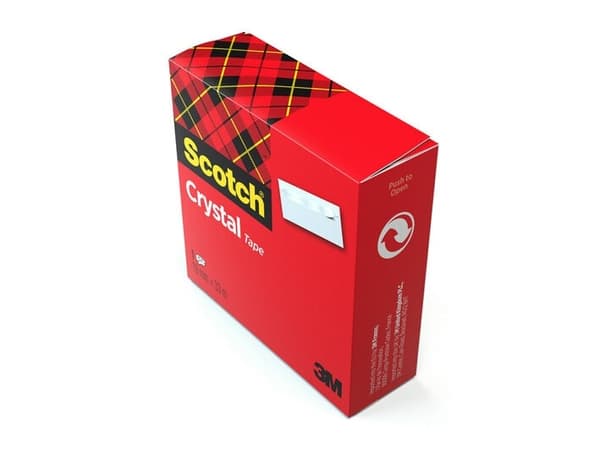 Scotch 7100027387, 33 m, Gjennomsiktig, Polypropylen, Fotoark kartong, Glass, Metall, Papir, Blank, 2,54 cm, Boks