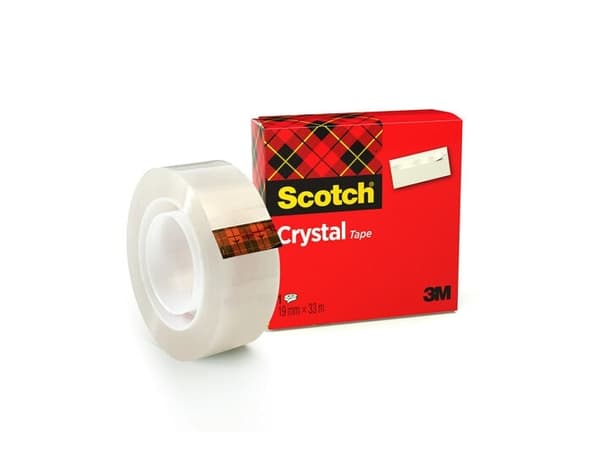 Scotch 7100027387, 33 m, Gjennomsiktig, Polypropylen, Fotoark kartong, Glass, Metall, Papir, Blank, 2,54 cm, Boks