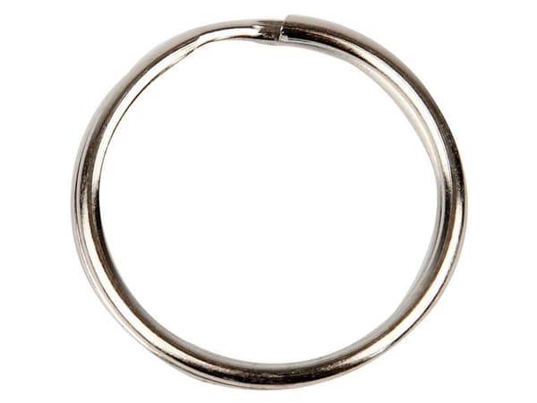 Nøglering, Ø 25 mm, metal, pakke a 100 stk.