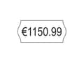 Miniatyrbild 3 av 5: Prisetiket Avery PLP1226 hvid 26x12 mm permanent klæbende - (15.000 etiketter)