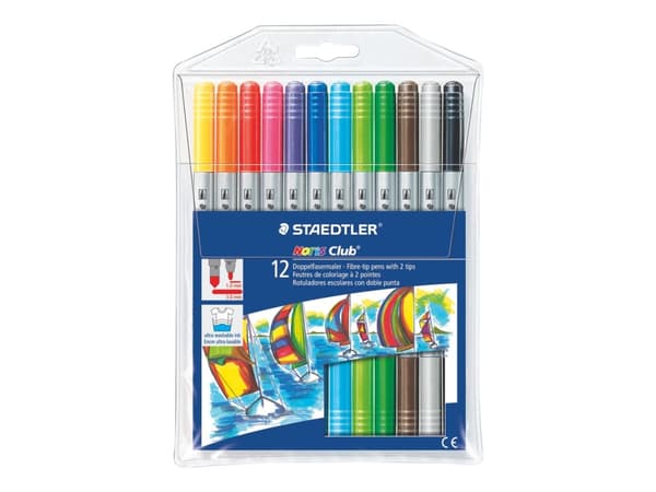 Staedtler Norris Club dobbelttusch ass. farver (12 stk.)