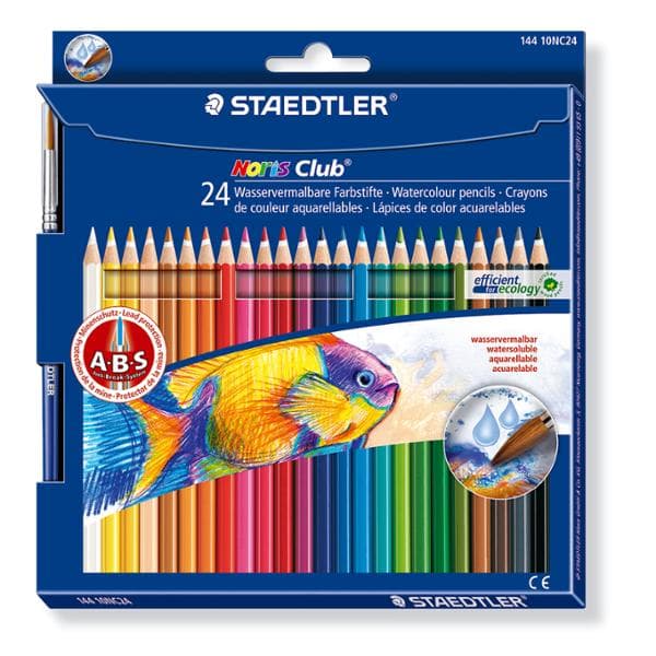 STAEDTLER Noris Club aquarell - Fargeblyant - assorterte farger (en pakke 24)