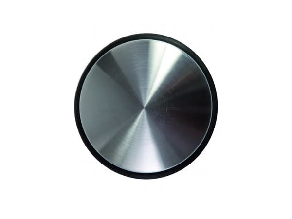 Alba DOORSTOP N, Sort, Sølv, Elastomer, Stål, Gulvmontert, 1 stykker, 90 mm, 90 mm