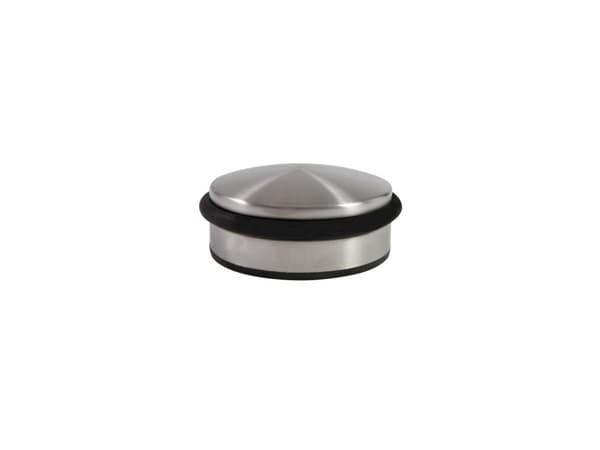 Alba DOORSTOP N, Sort, Sølv, Elastomer, Stål, Gulvmontert, 1 stykker, 90 mm, 90 mm