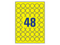 Miniatyrbild 5 av 5: Avery Zweckform L6128-20, Gul, Cirkel, A4, Polyester, Laser, -20 - 80 °C