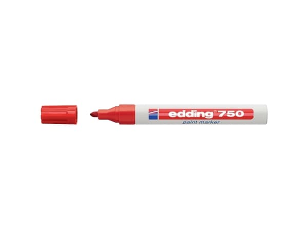 Paintmarker, Edding® 750 , 2-4 mm, rød
