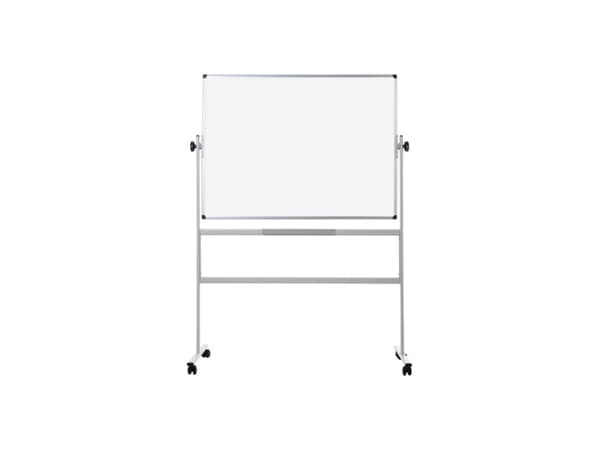 Whiteboardtavle svingtavle på hjul 120 x 150 cm BI-Office