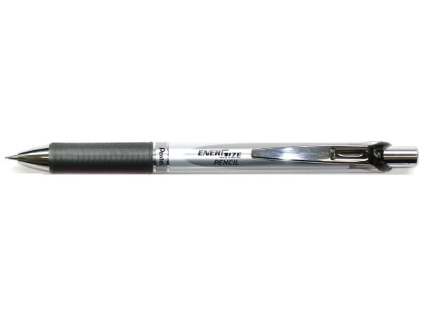 Pentel ENER Gize, Svart, Metall, Plastikk, Gummi, Svart, HB, 0,5 mm, Rund