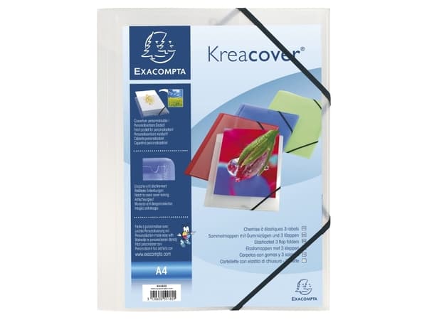 Præsentationsmappe Exacompta Kreacover A4 transparent