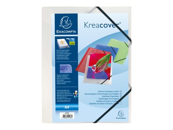 Præsentationsmappe Exacompta Kreacover A4 transparent
