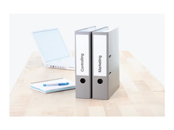 HERMA Spesial - Papir - matt - permanent selvklebende - hvit - 192 x 61 mm 40 etikett(er) (10 ark x 4) ugjennomsiktige mappeetiketter