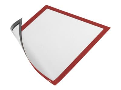 Magnetisk inforamme Durable Duraframe, A4, rød, pakke a 5 stk.