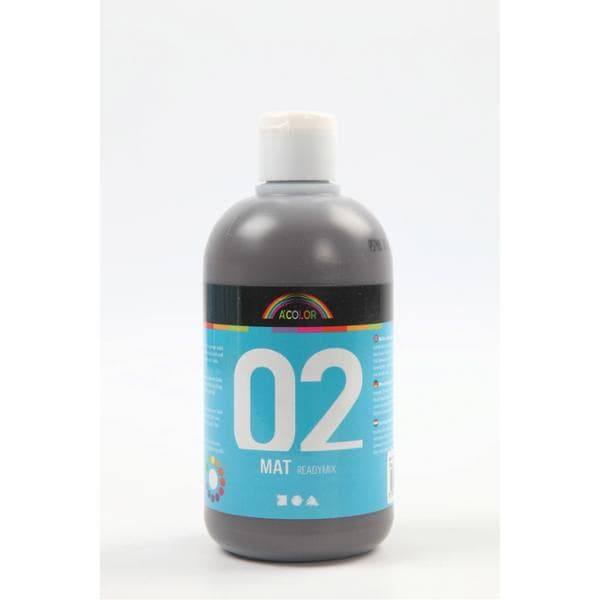 Akrylmaling a-color 02 - mat, brun, 500 ml