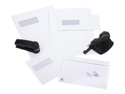 BONG Mailman - Kuvert - Internationellt C5 (162 x 229 mm) - plånbok - öppen sida - självhäftande (Peel & Seal) - utskrivbar - färgfodring - vit -