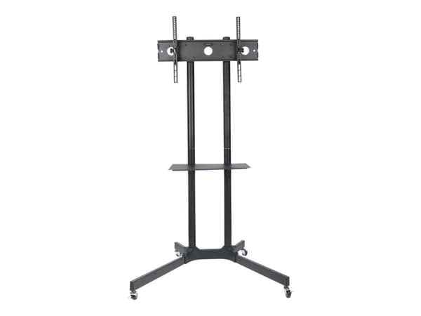 ART S-08A - Vagn - för platt panel - metall - pulverlackerad svart - skärmstorlek: 30"-65"