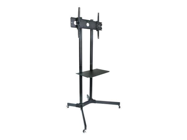 ART S-08A - Vagn - för platt panel - metall - pulverlackerad svart - skärmstorlek: 30"-65"