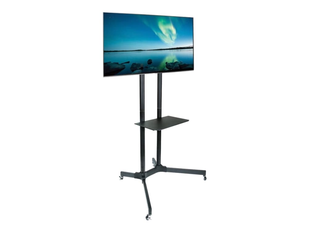 ART S-08A - Vagn - för platt panel - metall - pulverlackerad svart - skärmstorlek: 30"-65"