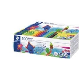 STAEDTLER Noris Club 326 - Fibertuppenn - assorterte farger - vannbasert blekk - 1 mm (en pakke 100)
