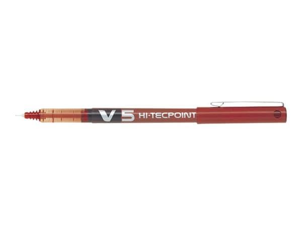 Rollerpen, Pilot Hi-Tecpoint V5, 0,5 mm, rød