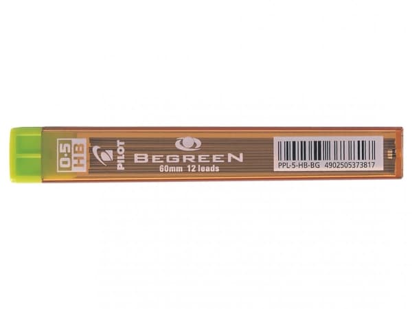 Stivere pilot begreen, grafitt, 0,5 mm, hb, koffert med 12 stk.