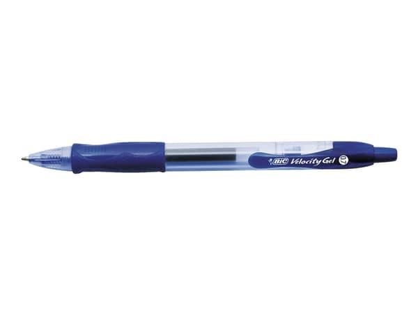 Gelpen BIC Gel-ocity Original Medium blå - med klikmekanisme - (12 stk.)
