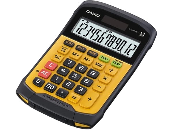 Casio WM-320MT - Skrivebordskalkulator - 12 sifre - solpanel, batteri