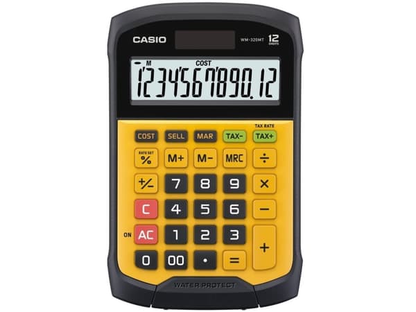 Casio WM-320MT - Skrivebordskalkulator - 12 sifre - solpanel, batteri