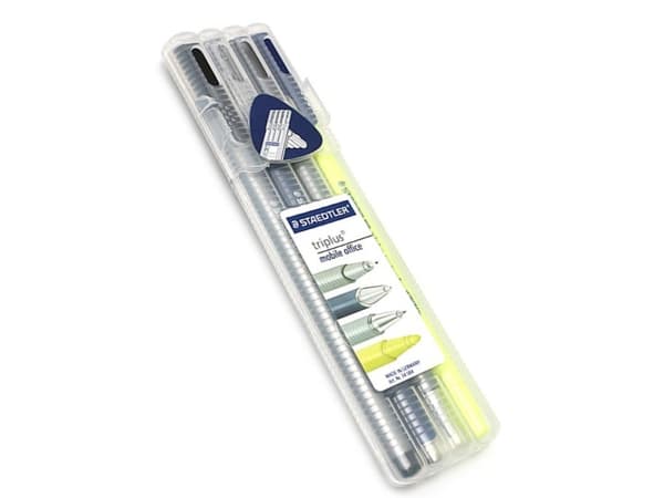 Marker Staedtler Triplus Mobile Office ass. ergonomiska skrivartiklar (set med 4 st.)