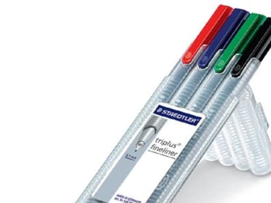 Marker Staedtler Triplus Mobile Office ass. ergonomiska skrivartiklar (set med 4 st.)