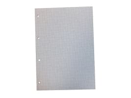 Muistilappu erikoismuovia, a4, ruudullinen, 4 reikää, 5 x 5 mm, 25 arkkia a 60 g